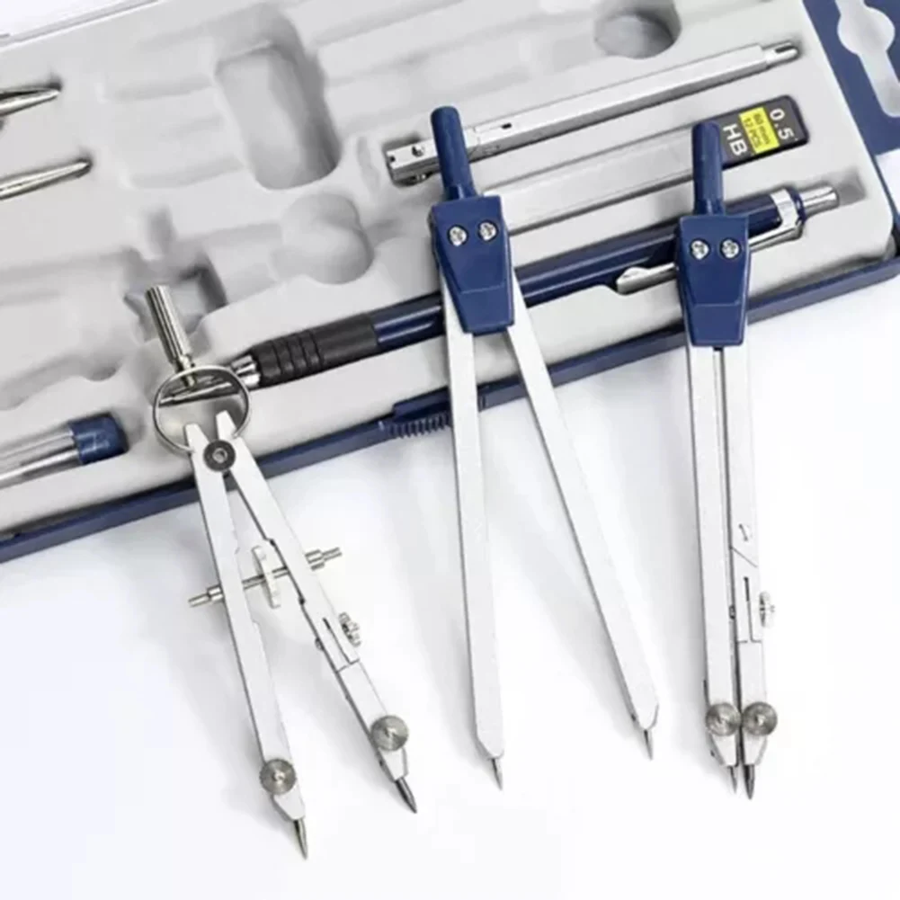 学生用ジオメトリコンパスセット-diyプロジェクト用の収納ボックス付きジオメトリ精密ツールセット