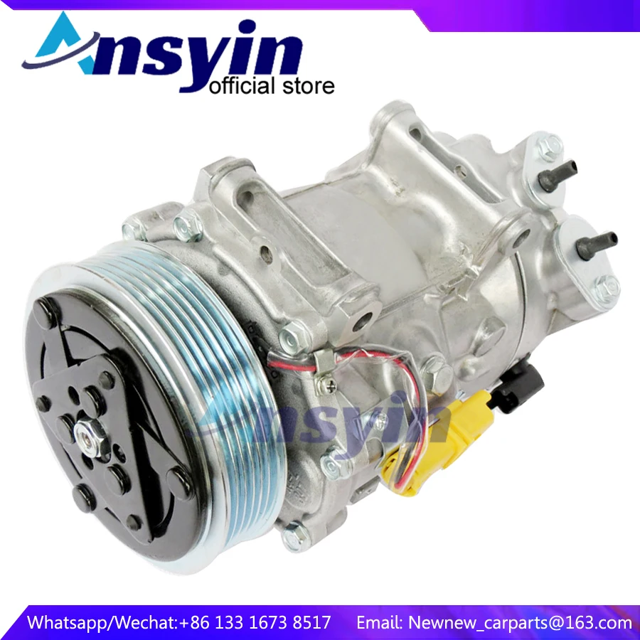 SD7C16 A/C Compressor For Peugeot 307 308 807 607 406 Citroen C4 Berlingo 9659875880 9651911480 9656483580 9800839580 9671216780