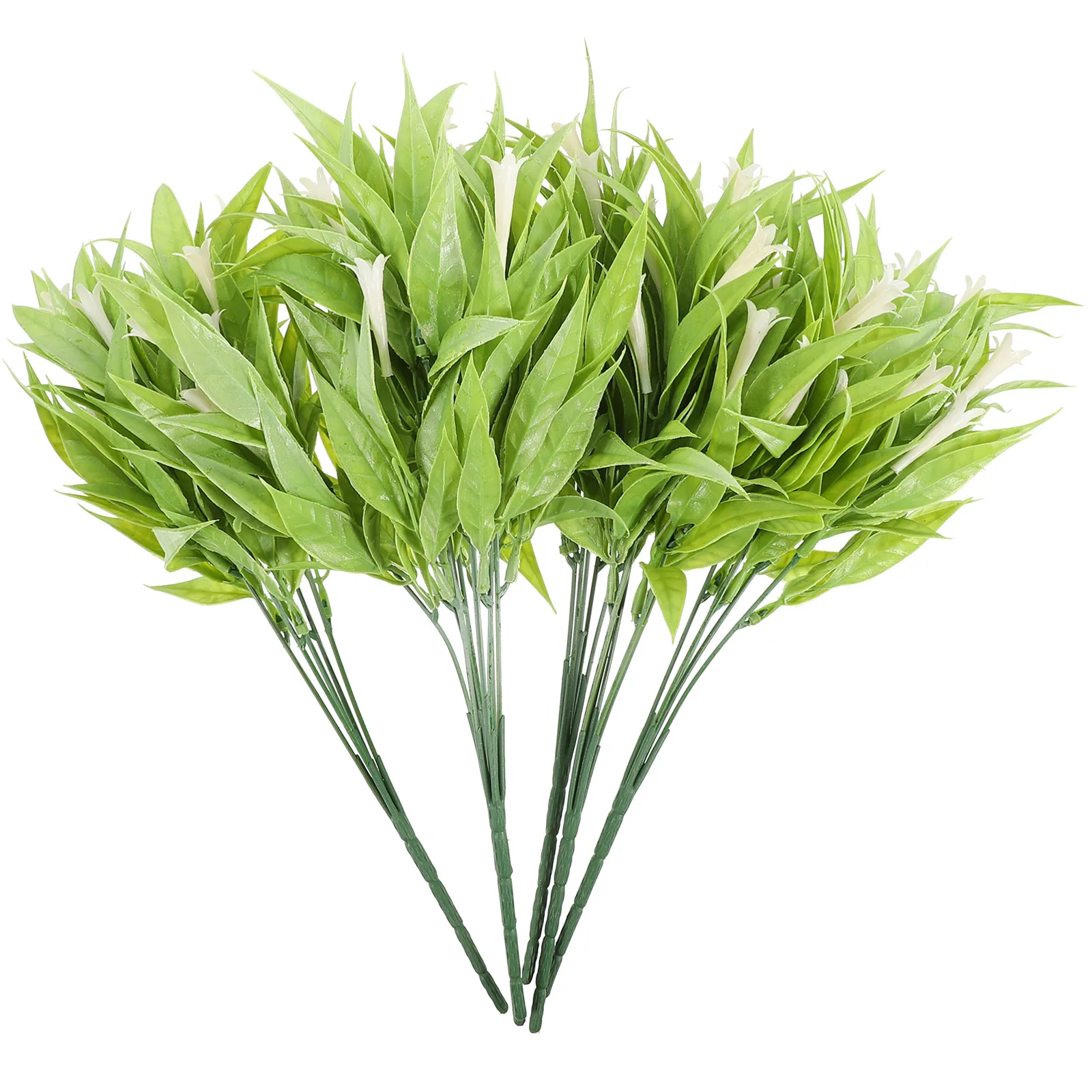

6 Pcs Artificial Morning Glory Flowers WhiteFaux Bouquet Decor Home Wedding PartyArrangement Accessory Practical Durability