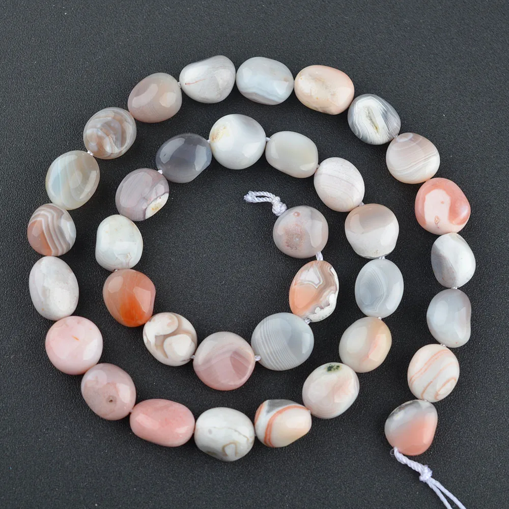 Natural Botswana Agate Oval Loose Beads 15.5