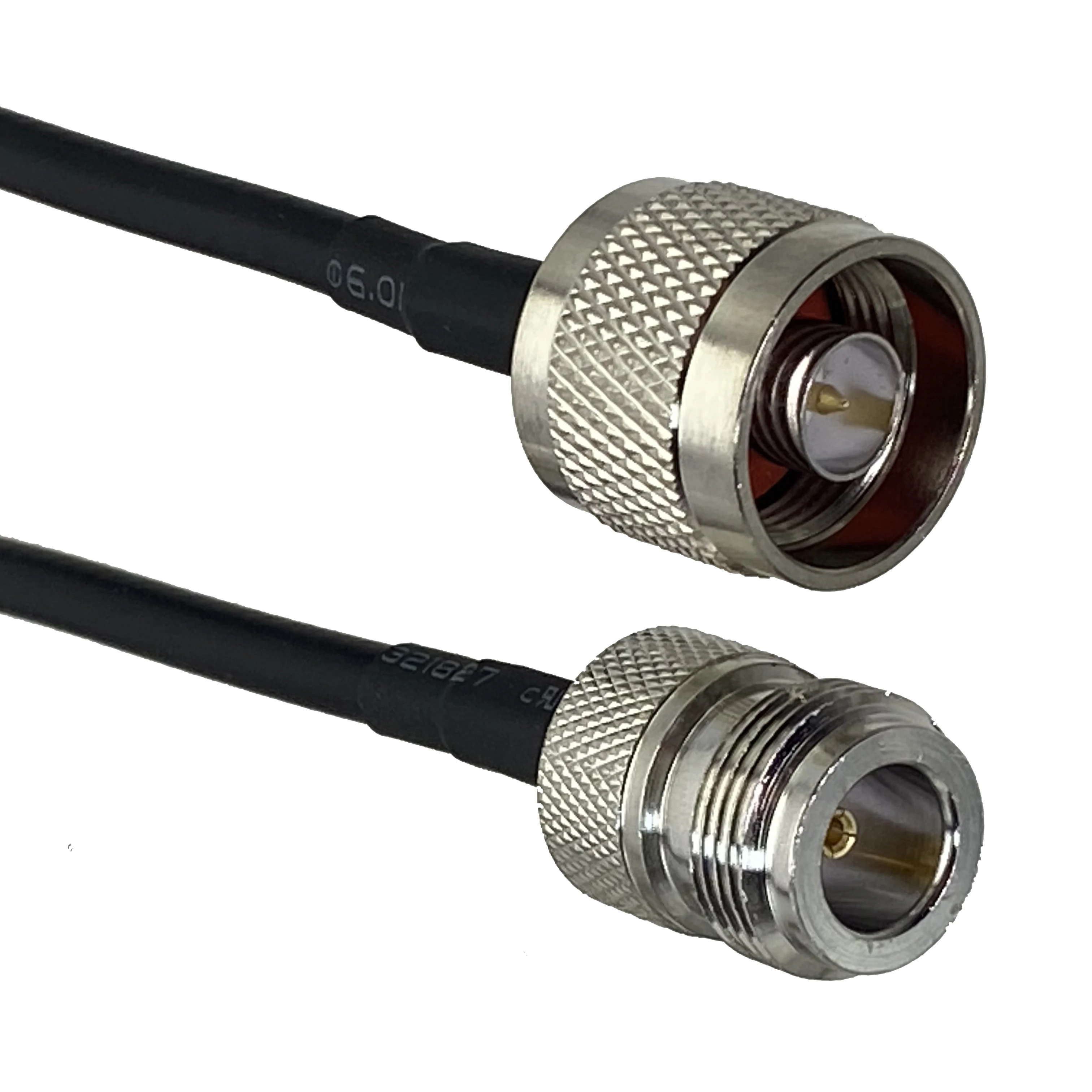 RG58 RF pigtail N male plug to N female jack straight Cable jumper RF Connector pigtail Wire Terminals 6inch~50M