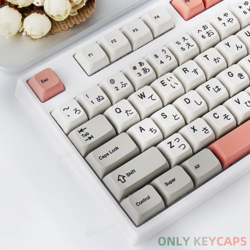 138 Keys 9009 Retro English Japanese XDA Profile Dye Sub PBT Keycap for 87 96 104 MX Mechanical Keyboards DIY Custom ISO Keycaps