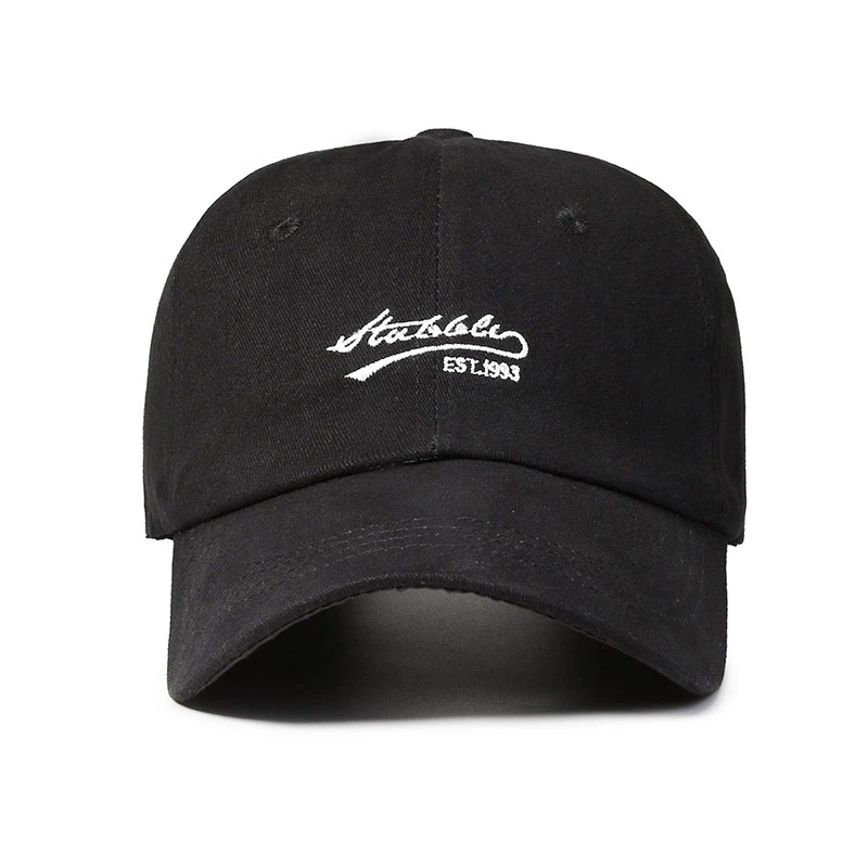 قبعات البيسبول للرجال والنساء قابلة للتعديل كاجوال مطرزة من القطن قبعات واقية من الشمس للجنسين بلون سادة