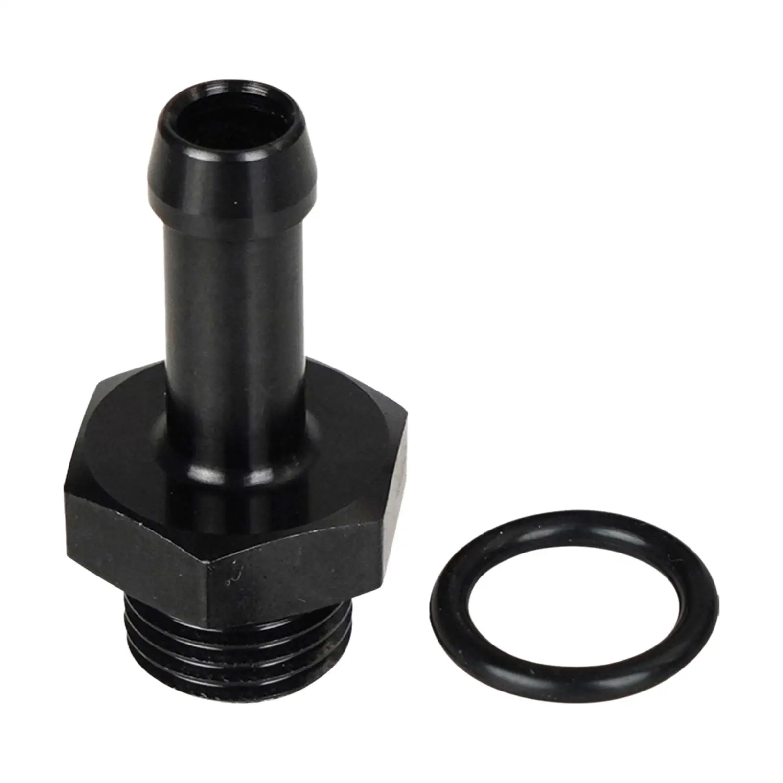 6 AN Male to 5/16 Hose Barb Fitting Black High Performance Professional with AN6