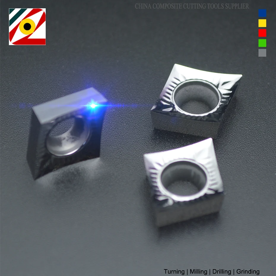 EDGEV CNC Carbide Inserts CCGT060202 CCGT060204 CCGT09T302 CCGT09T304 Internal Turning Tool Machining Aluminum Copper