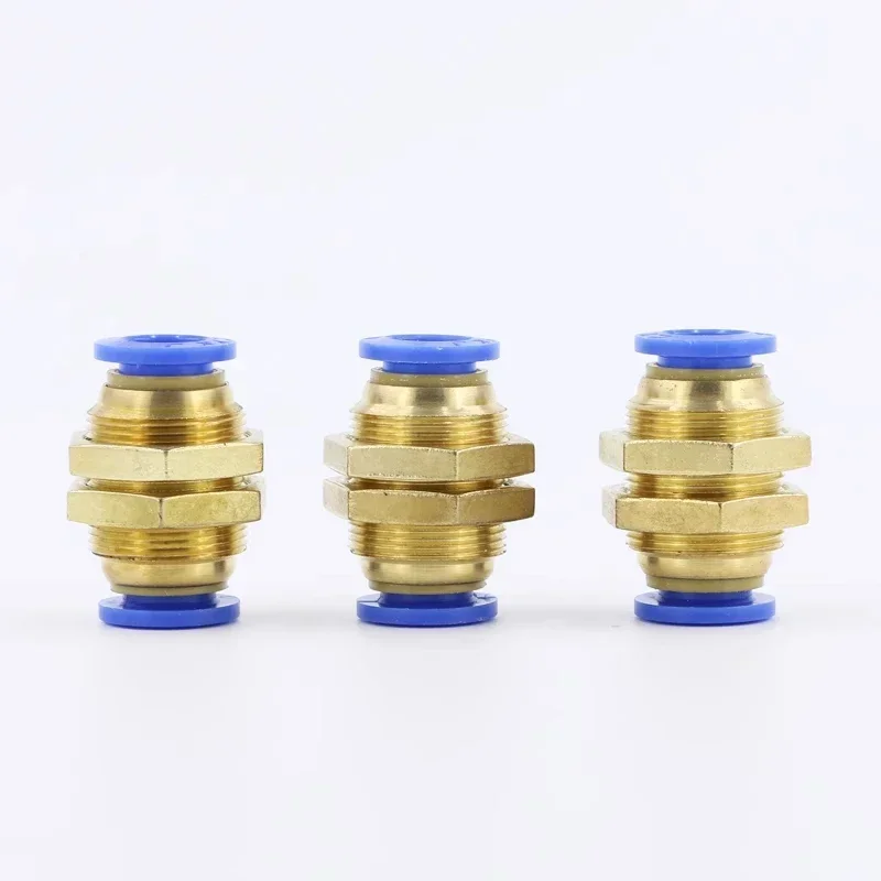 50/100/500/1000 Pcs PM Pneumatic Connector Air Fitting Plumbing PM- 4/6/8/10/12mm OD Hose Plastic Push In Gas Quick Connector