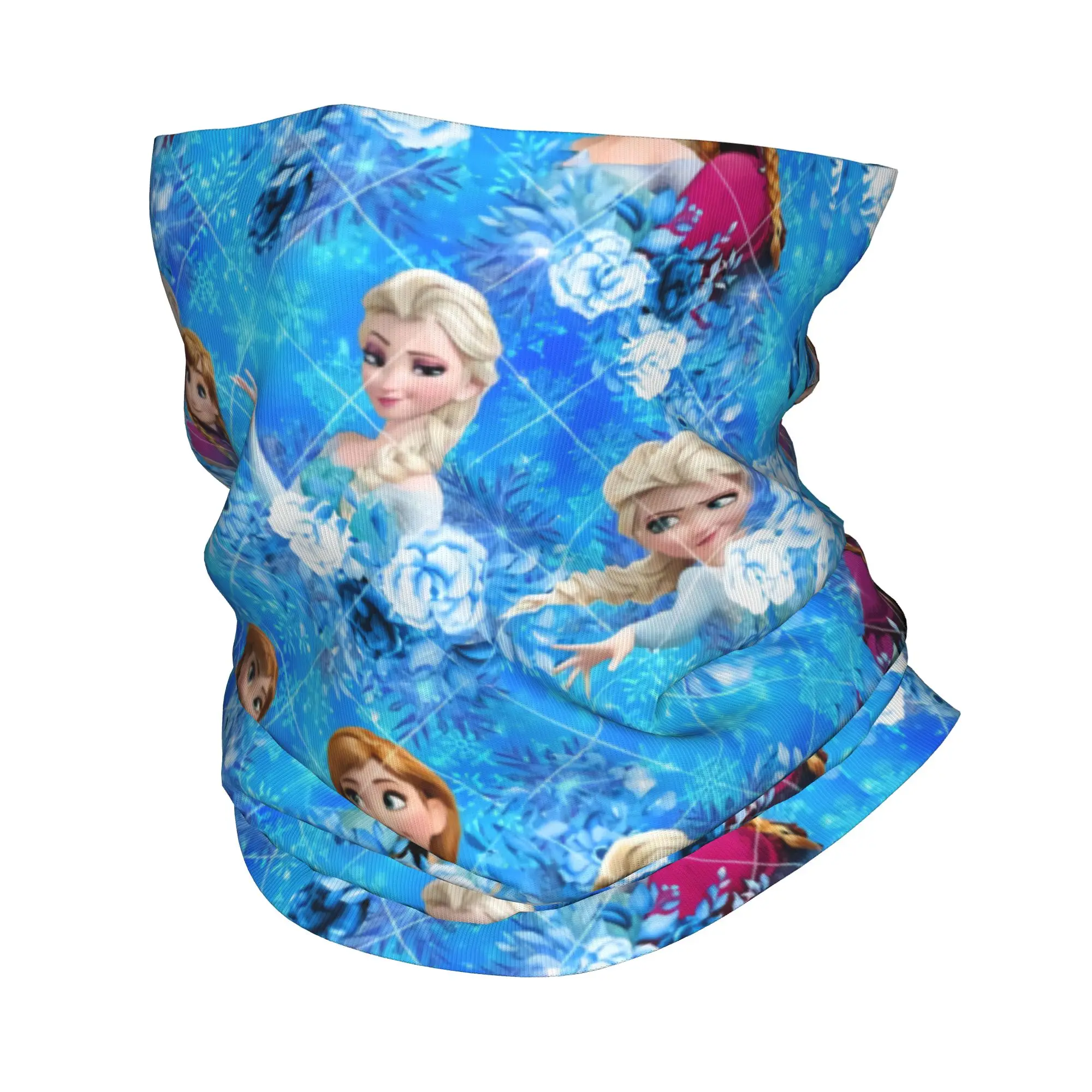 

Custom Frozen Winter Headband Neck Warmer Men Women Hiking Cycling Tube Scarf Elsa Anna Face Bandana Gaiter