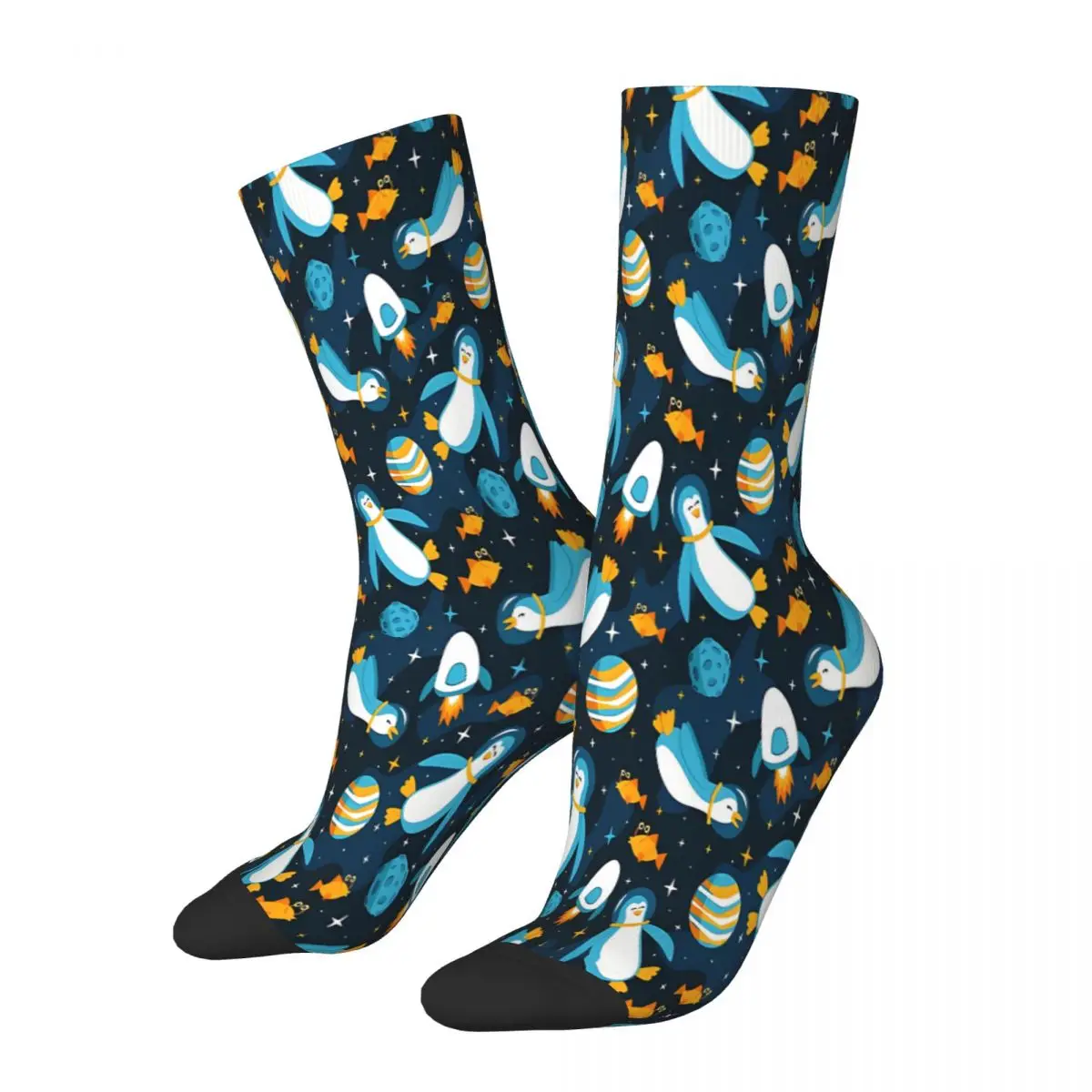 

Intergalactic Penguins Socks Male Mens Women Spring Stockings Polyester