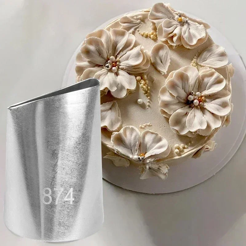 #128 #874 Large Rose Piping Nozzle Cream Pasting Tools Cake Cream Decoration Tips Straight Rose Petals Pastry Nozzles pasteleria