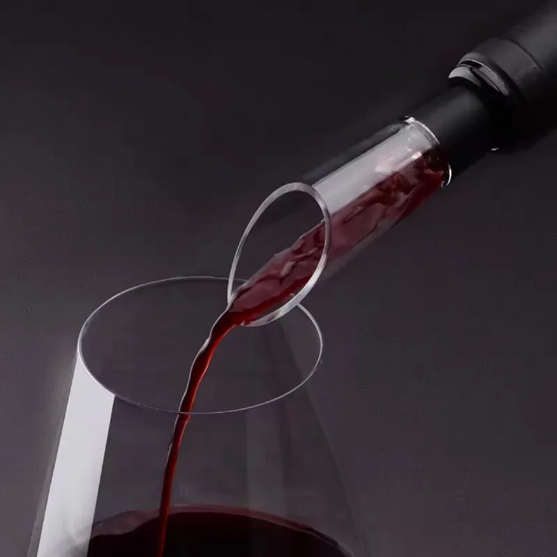 Hot-Automatic Wine Opener Electric Set In Stainless Steel-Cork Screw Included High-End Base Gift Box