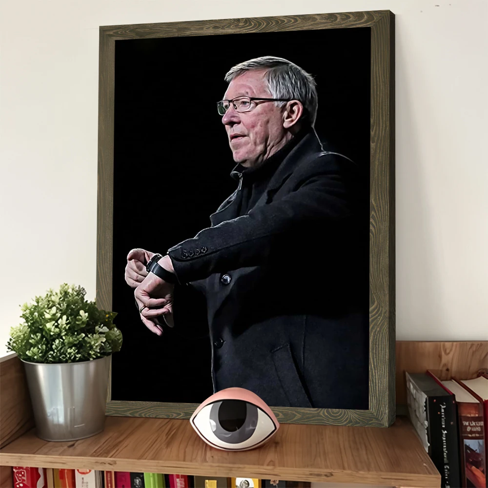 السير أليكس فيرغسون Fergie T كرة القدم يطبع المشارك مخصص حائط لوح رسم الفن غرفة المعيشة ديكورات الديكور الداخلي