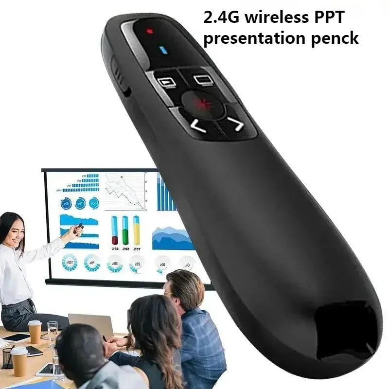 

New PPT Slide Flip Pen 2.4G Wireless PPT Pen Presentation Clicker USB Remote Control Pointer Suitable For Office And School