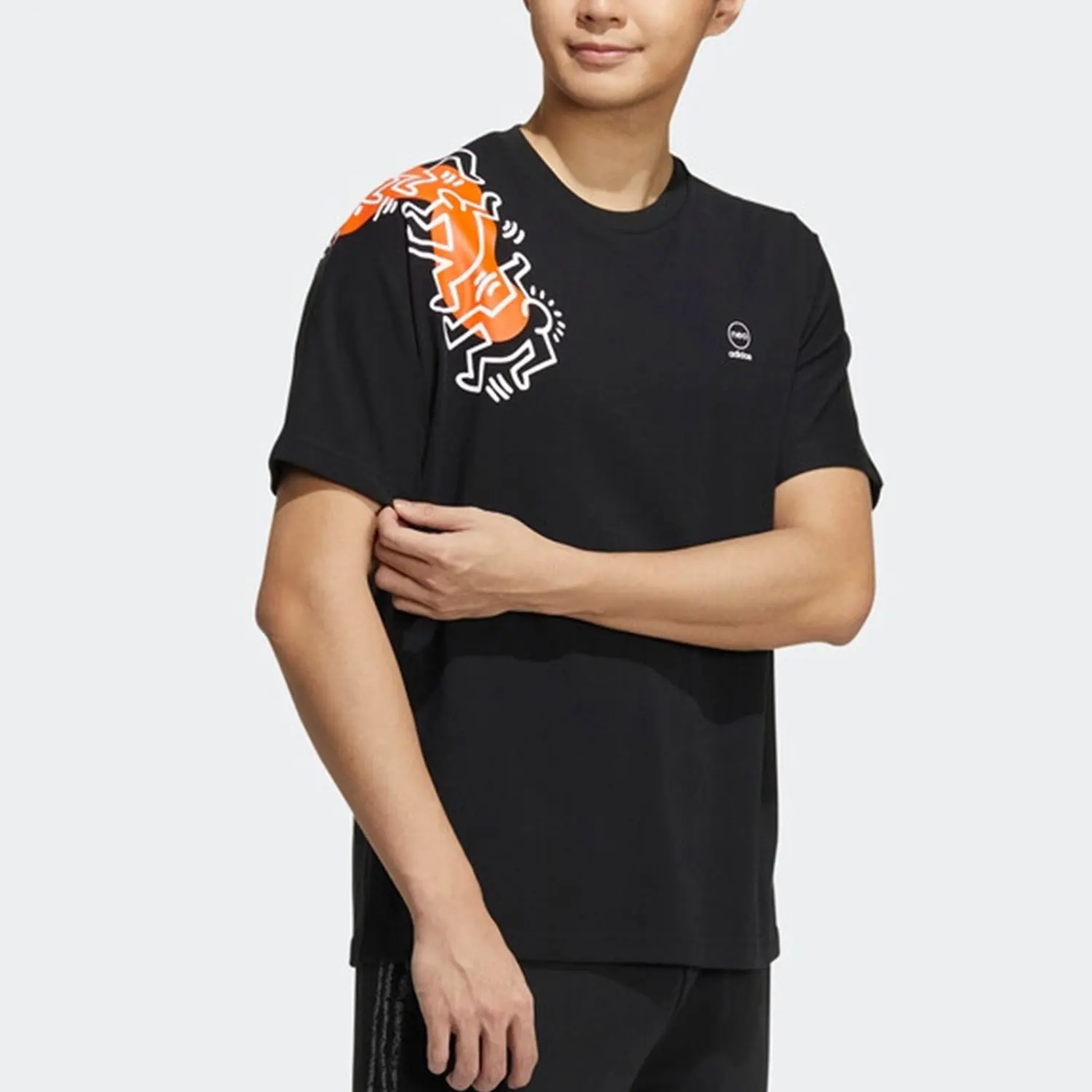 

Официальная мужская повседневная футболка Adidas Keith Haring Collaboration с коротким рукавом HD7268