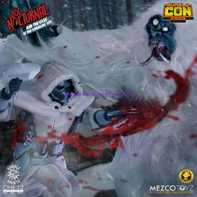 

In Stock 100% Original Mezco Toyz NYCC 2025 One:12 Doc Nocturnal and the Case of the Shrieking Yeti Anime Action Collection Toy