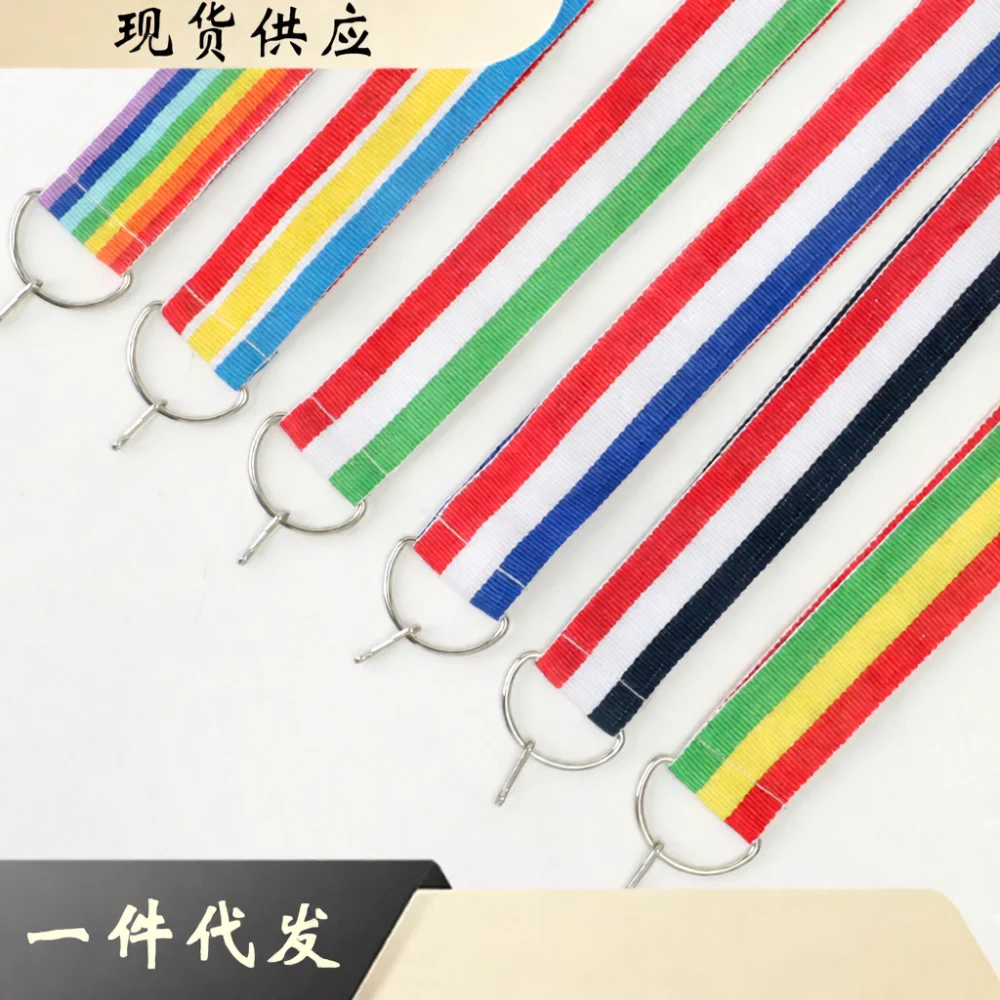 Lightweight Medal Lanyard For Sports Competition Exhibition Staff ID Badge Holder Polyester Neck Ribbon Equipment