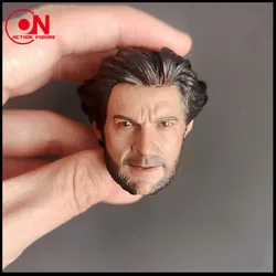 1/6 Scale Young Wolverine Logan Hugh Jackman Head Sculpt Without Cigar Fit for 12'' Worldbox Action Figure Body