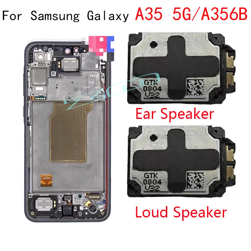 2 PCS Głośnik głośnikowy Brzęczyk Dzwonek Wymiana Elastyczny kabel Części do Samsung Galaxy A35 5G A356B Głośnik douszny Speraker