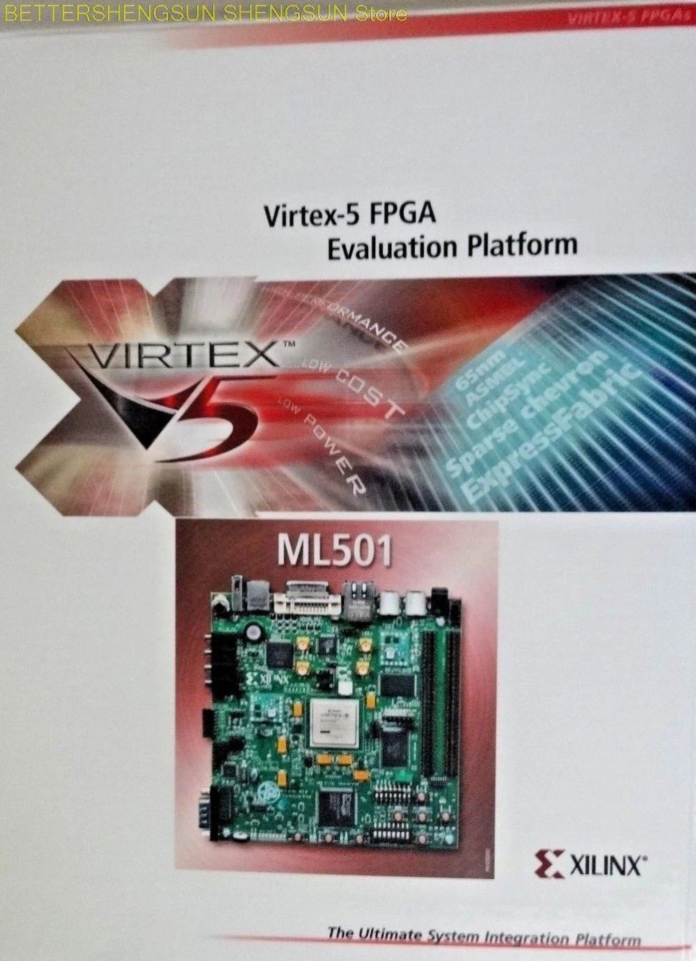 Original FPGA Development Board HW-V5-ML501-G Virtex-5 XC5VLX50T Assessment Suite