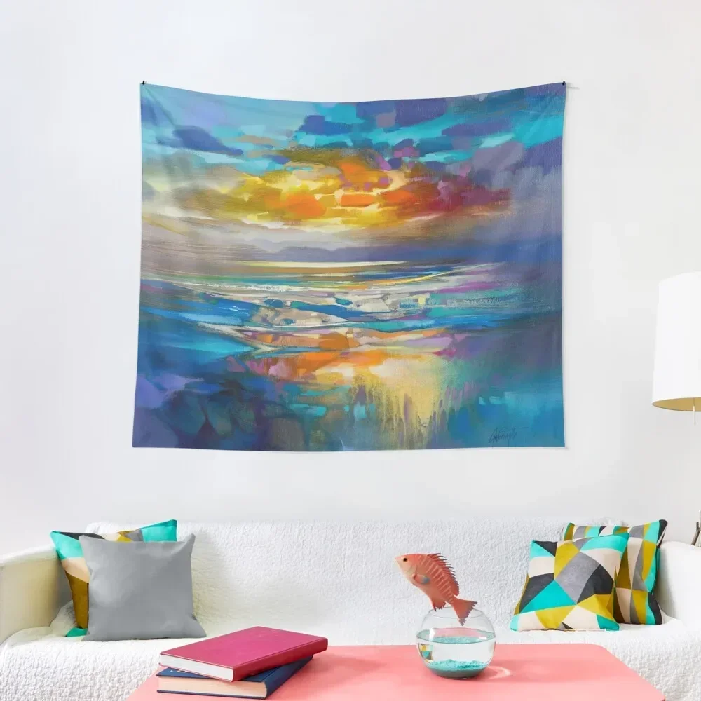 

Liquid Cyan Tapestry Wall Decorations Decorative Wall Aesthetic Room Decor Korean Tapestry