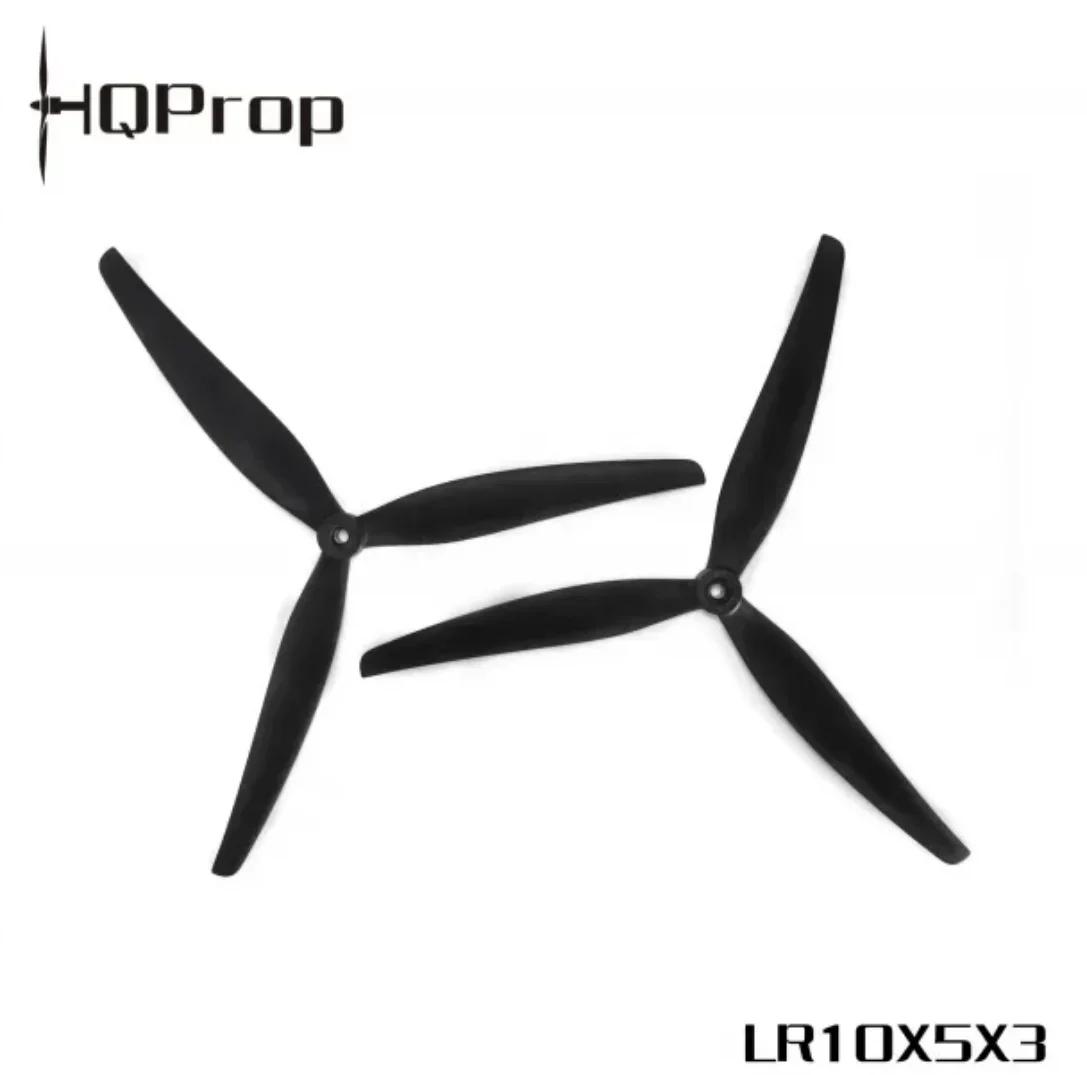 HQProp LR10X5X3-GRN 10 Inch 3-Blade Green Propeller 5mm Shaft High Efficiency Long Range FPV Drone Spare Parts