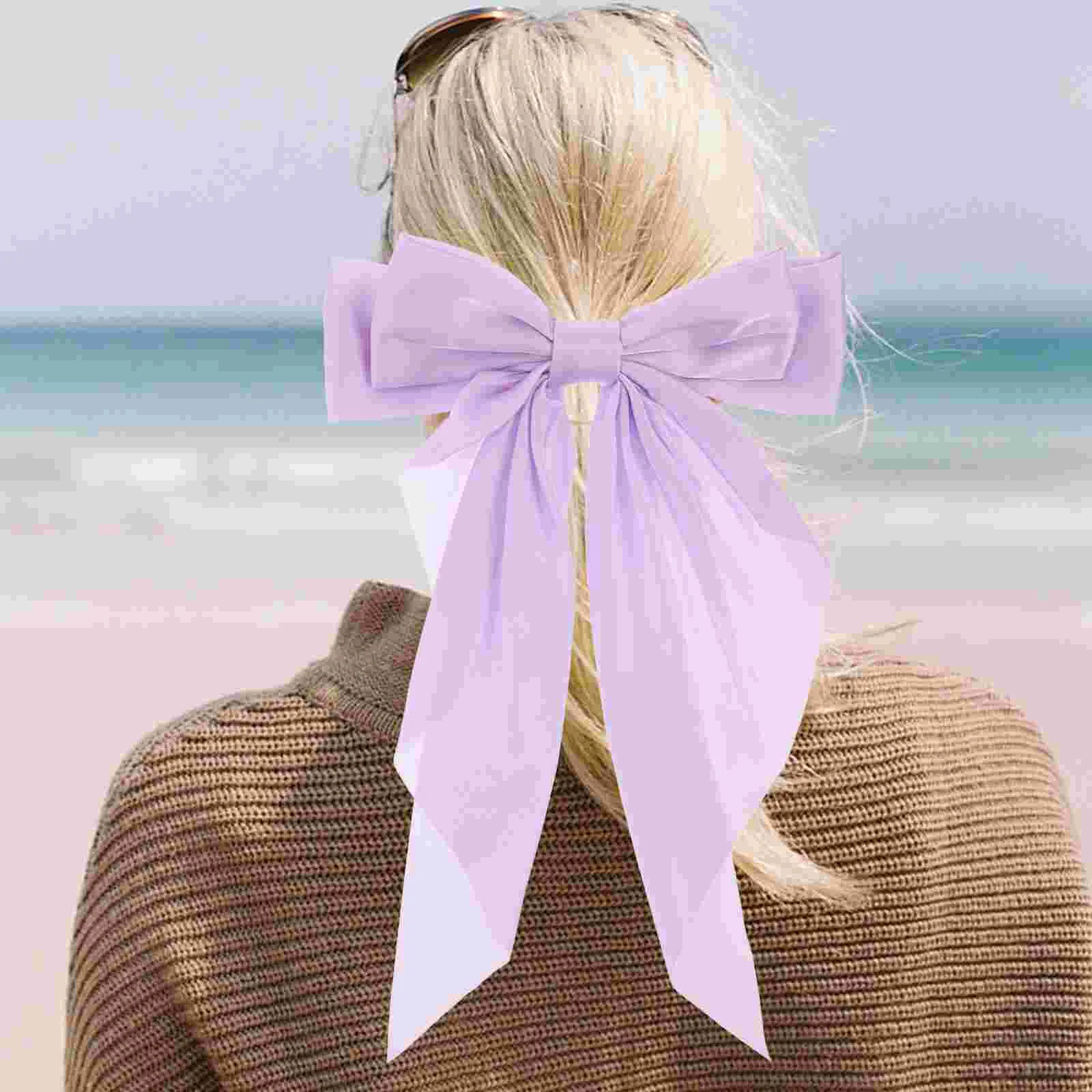 2 Pcs Bow Hairpin Bows for Women Ribbons Clips Snap Modeling Accessories Cloth Bride Barrettes