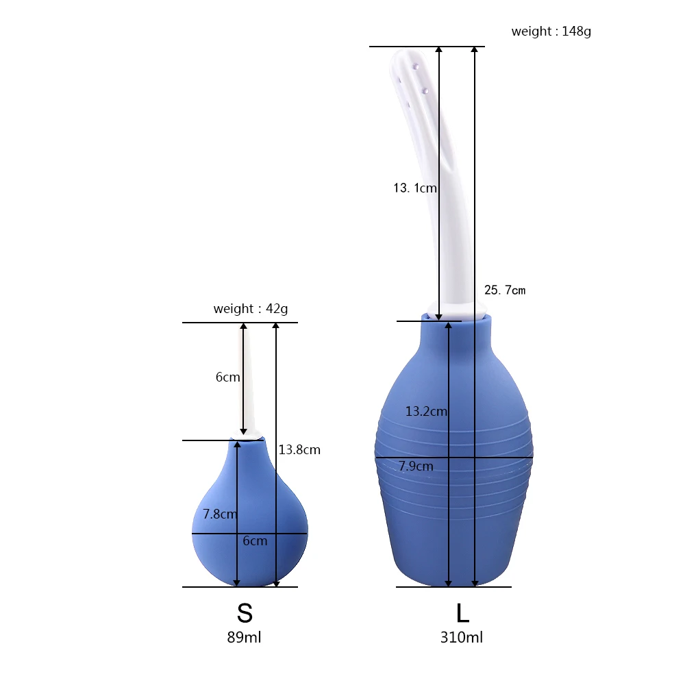 Medical Women Rectal Cleaner Vagina Enemator Enema Syringe Stream Douche Colon System Washing Bottle Nozzle Plug Water Container