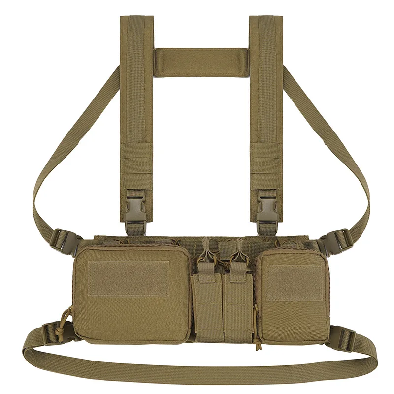 

Tactical Vest CS Match Wargame Military Gear Pack Outdoor Camping Nylon Chest Rig Vest