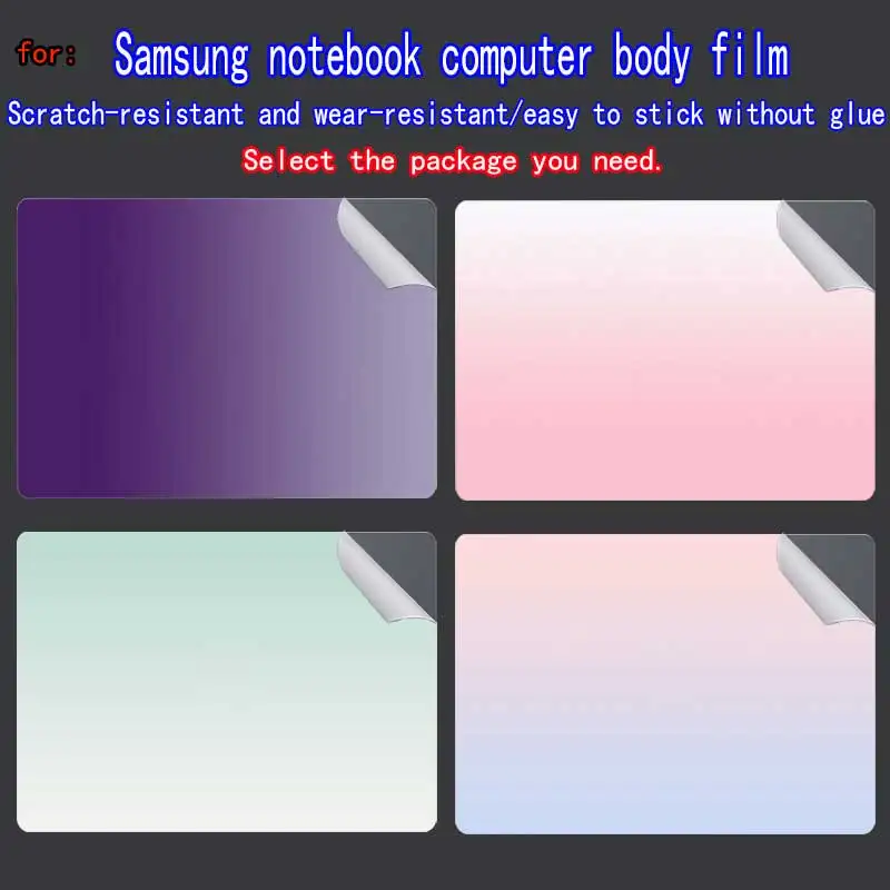 Película protectora para el cuerpo del portátil Samsung Galaxy Book 6 Ultra/Galaxy Book 6 Pro, película protectora de 360 grados para Book 6/5/4 Pro, película protectora de piel.