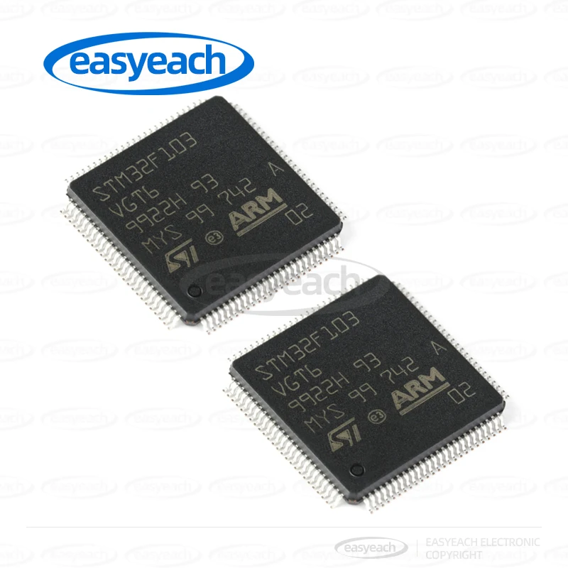 STM32F103VGT6 STMicroelectronics LQFP-100 ARM Cortex-M3 32 بت متحكم MCU متحكم صغير
