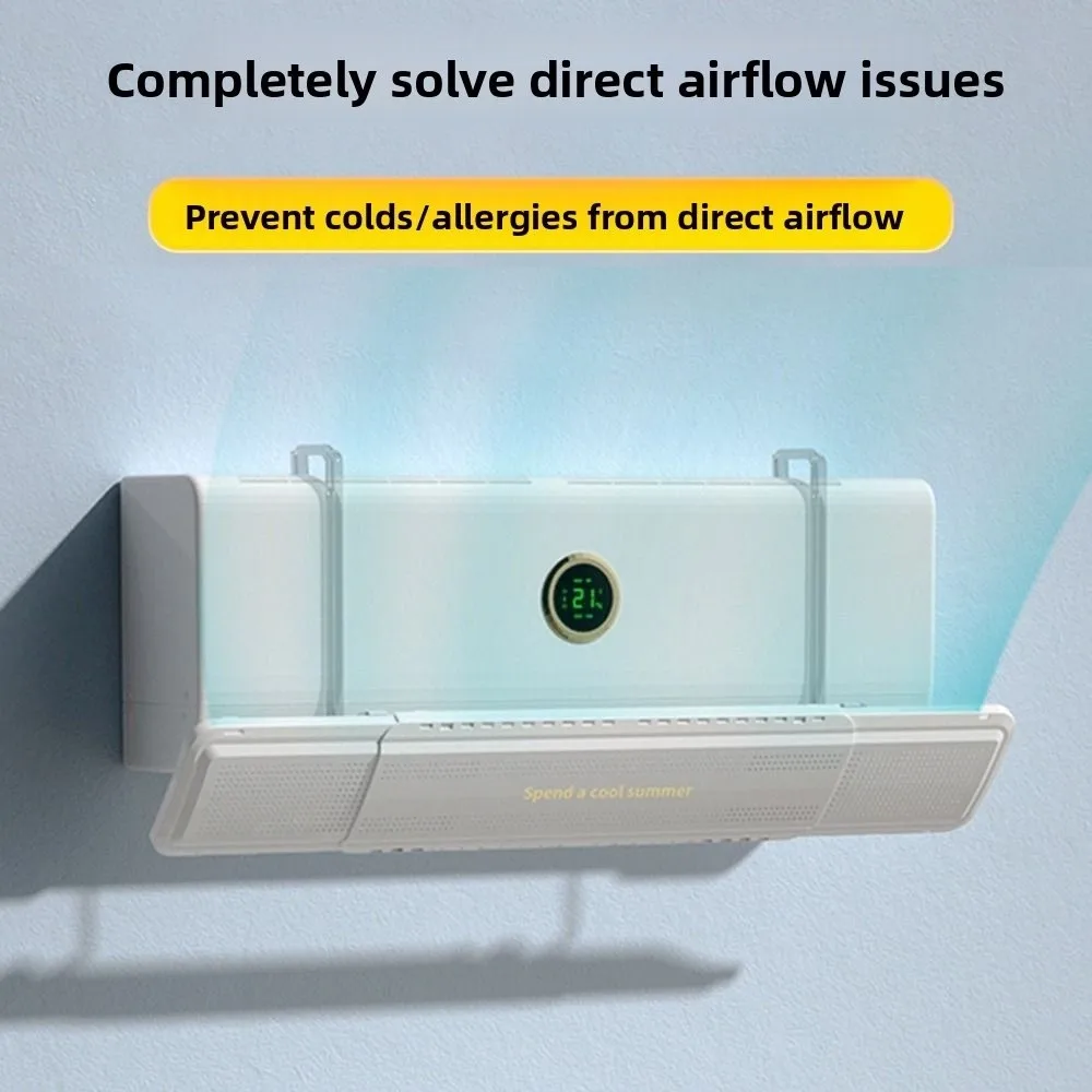 

Регулируемое лобовое стекло кондиционера Расширяемая подвесная масштабируемая направляющая пластина для воздуха Энергосберегающая бесшумная