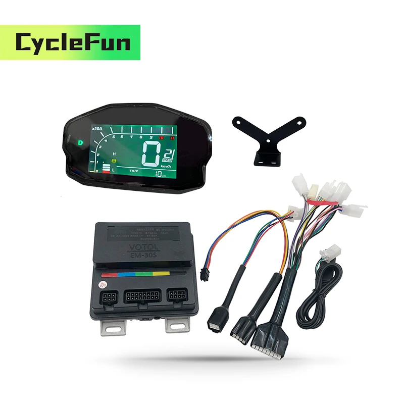 

CycleFun/VOTOL EM-30S EM30S 40A 500W-1500W Controller Motherboard With USB Cable And DKD Display For Electric Scooter Motorcycle