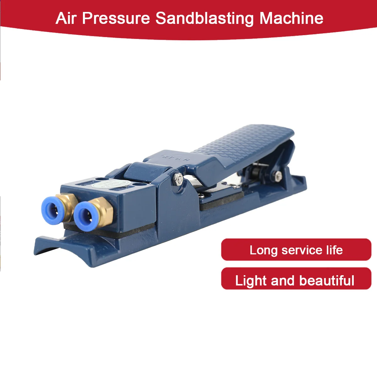 Ручка пескоструйной обработки 1/8 дюйма, ручка управления, пневматический переключатель, пульт дистанционного управления - синий