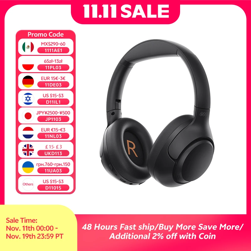 QCY H3 ANC Беспроводные наушники Bluetooth 5