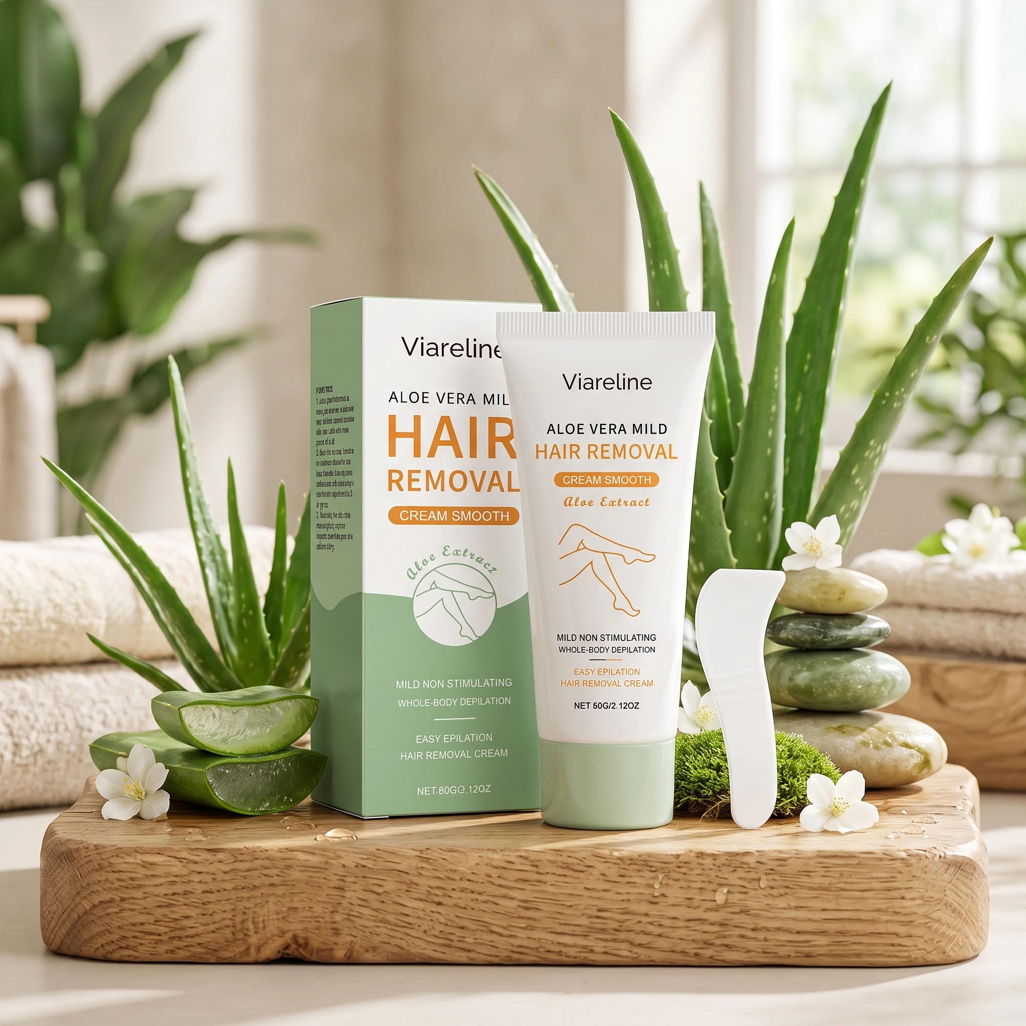 Aloe Vera Hair Removal Cream M - огляд і ціна Hair Care With Aloe Vera