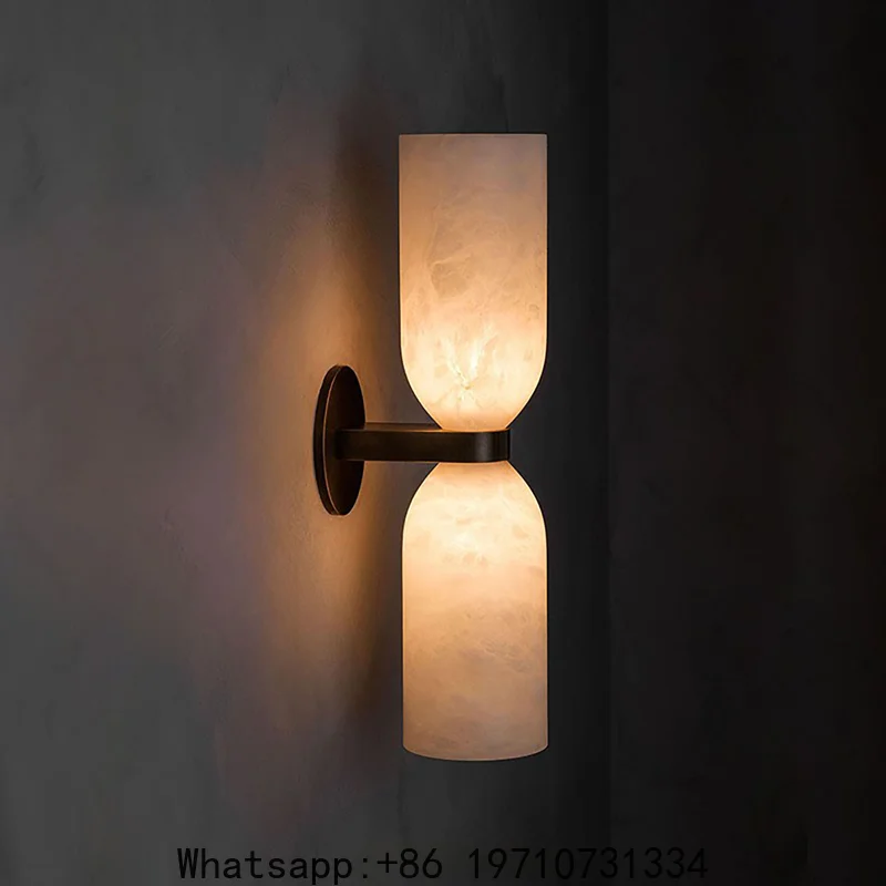 

Modern Minimalist Marble Wall Lamp Bedside Lamp Bedroom Villa Corridor Light Luxury Designer Personalized Living Room TV
