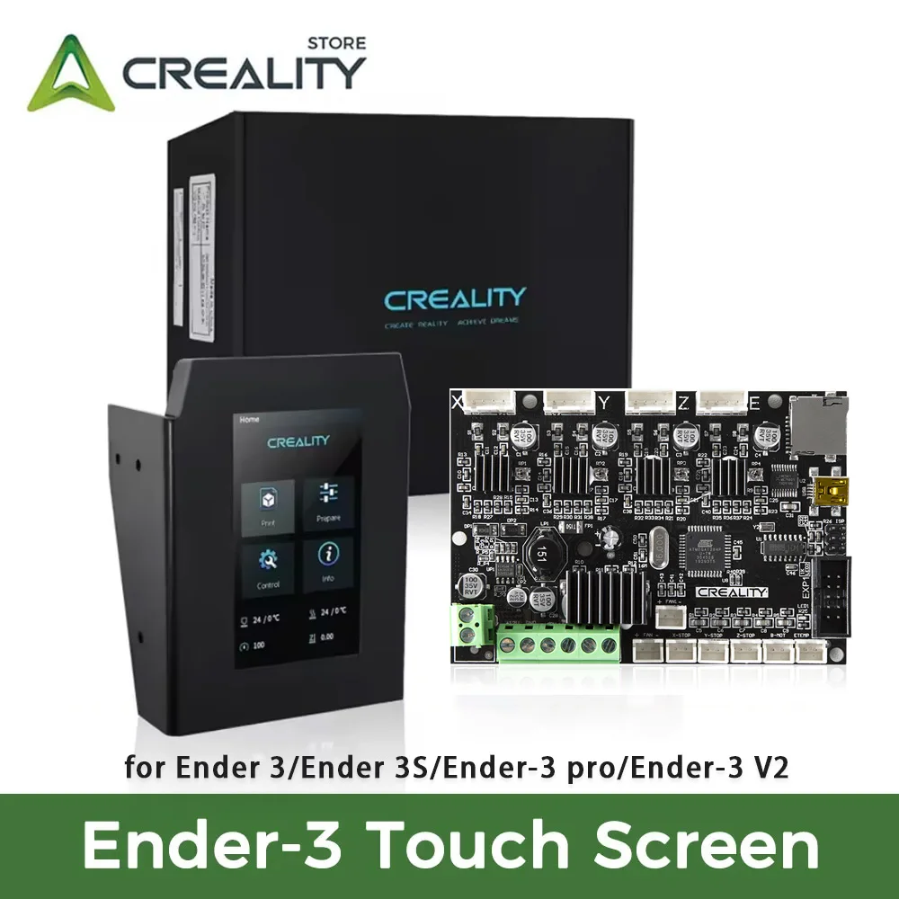 

Creality Ender 3, сенсорный экран, 4,3-дюймовый ЖК-дисплей с материнской платой V4.2.7 для 3D-принтеров Ender 3/Ender 3S/Ender-3 Pro/Ender-3 V2