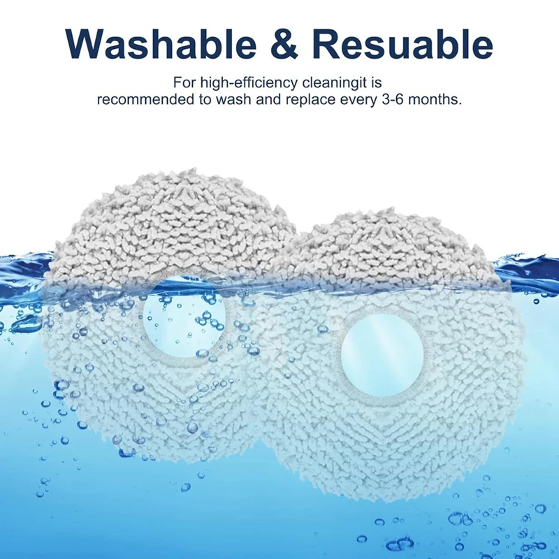 Panni per mocio con piastre per mocio pezzi di ricambio per Ecovacs Deebot T20 Omni / T20e Omni Robot aspirapolvere Mop Pad Mop Holder