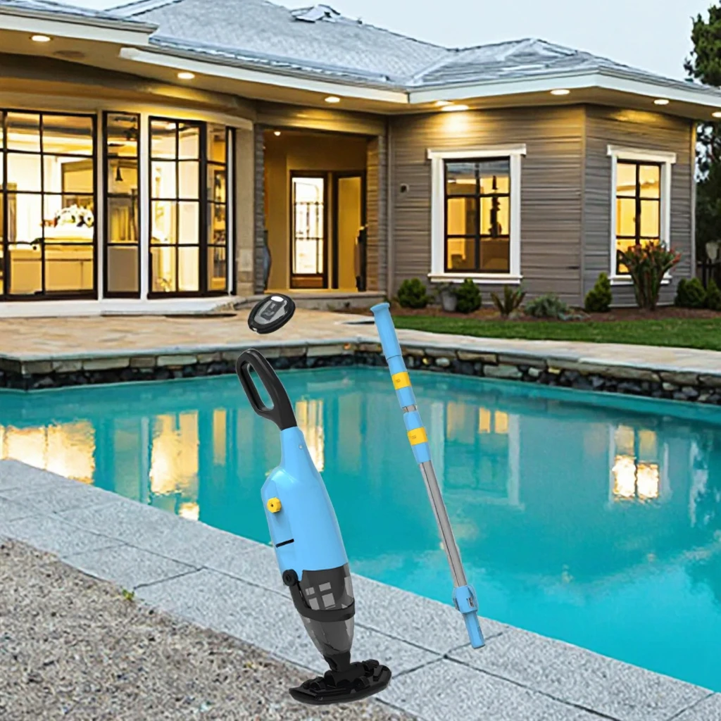 

Rechargeable Electric Vacuum Cleaner with See-Through Filter Design for Swimming Pools Spas Small Above Ground Soft Wall Poolspr