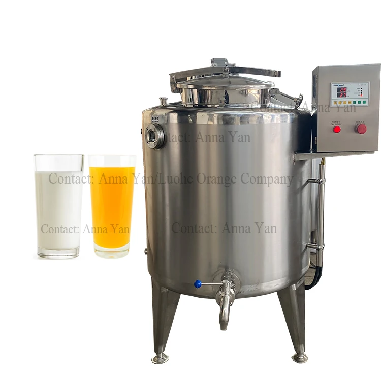 100L 200L 300L 500L Yogurt Milk Machine Pasteurizer Milk Tank Fermentation Milk Vat Sterilizer Juice Machine