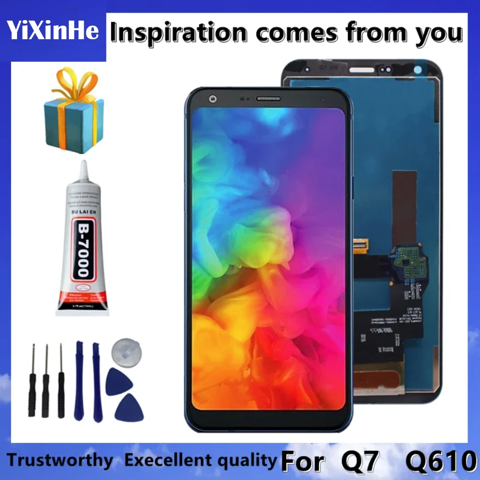 For LG Q7 / Q610 Q610MA Q610TA Q610YB CV5A Q610EA MT6750S Q610NM Q610EQ Q610M LCD Display Touch Screen Digitizer Assembly