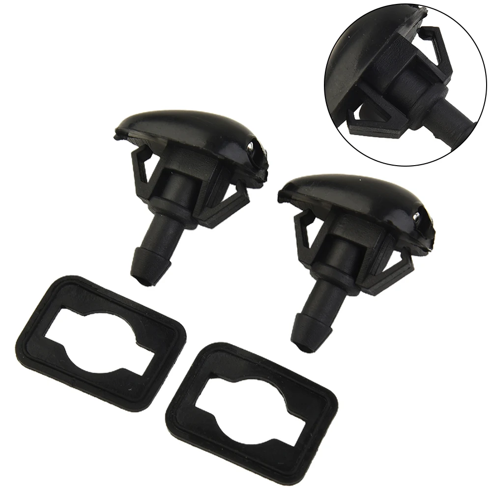 2pcs Car Front Windscreen Washer Jet Nozzle Sprayer For Nissan Navara D22 D40 Pickup Silvia S14/15 Washer Outlet Wiper Nozzle