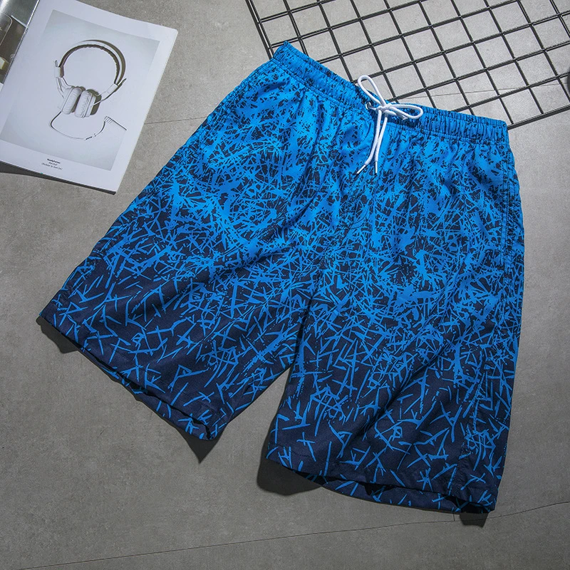 Harjauku Abstract Line Graphic Board Shorts 3D Printing Men's Outdoor Leisure Sportswear Gym Shorts Men Swim Trunks Clothing