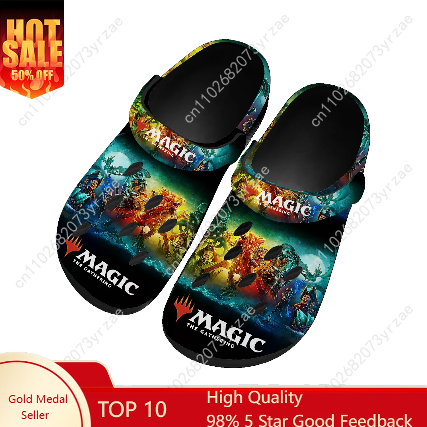 

Magic The Gathering Home Clogs Hot Cartoon Game Mens Womens Teenager Fashion Tailor Made Water Shoes Beach Slippers Sandals
