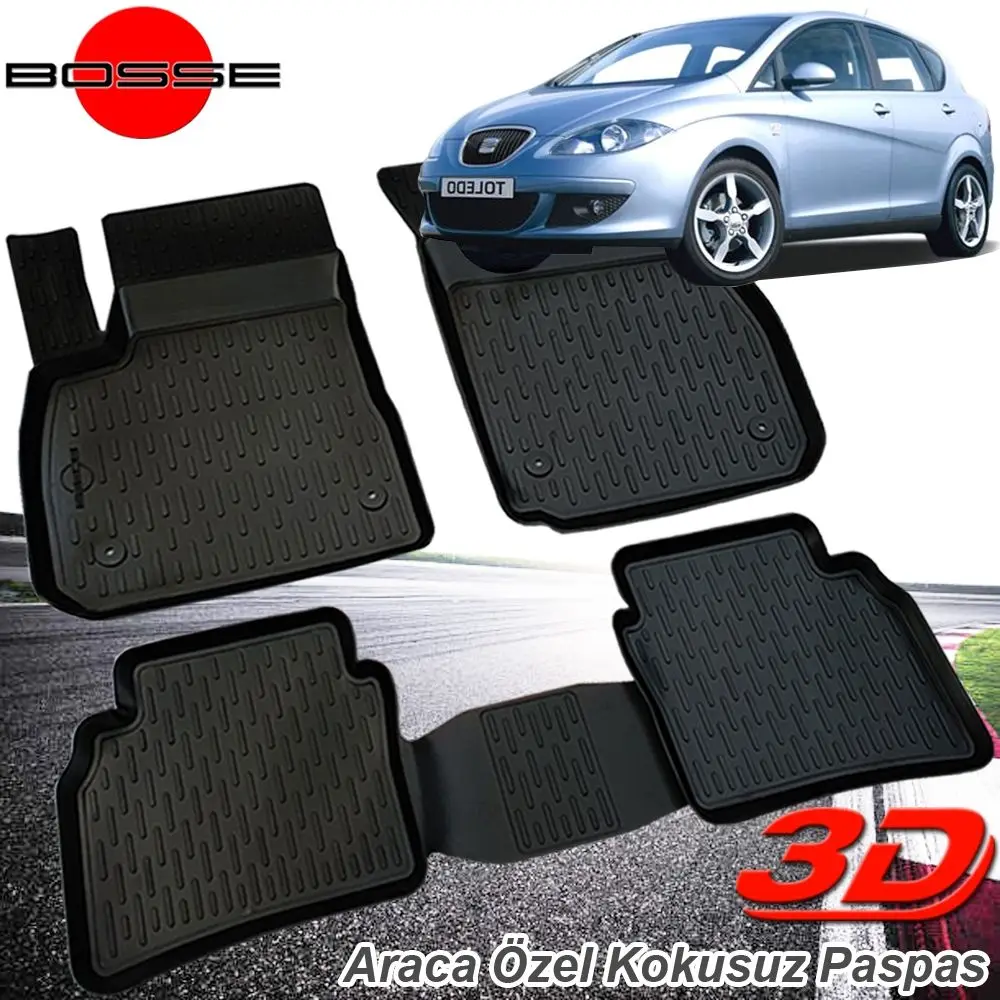 For Seat Toledo Mat 3D Pool 2005 2012 BOSSE