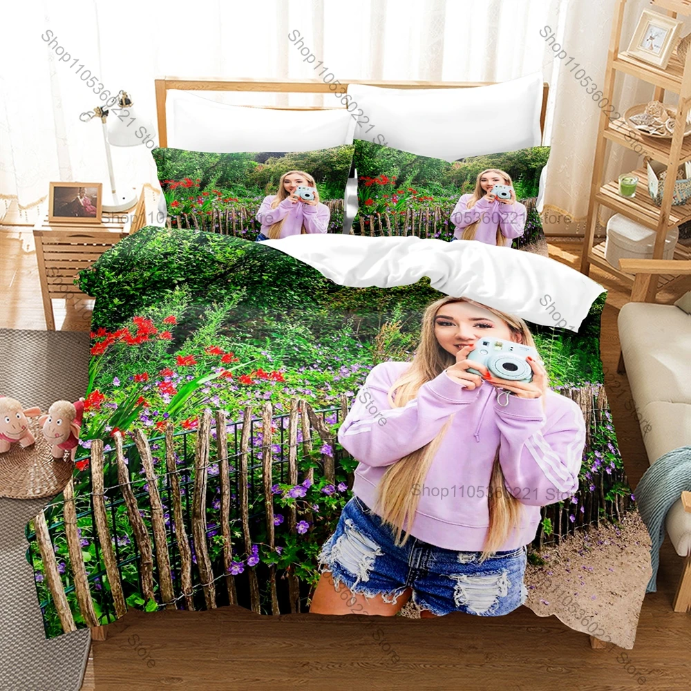 Rebekah Wing Duvet Cover + 2 Pillowcases German Social Media Star Print Soft Bedding Set for Social Media Fans