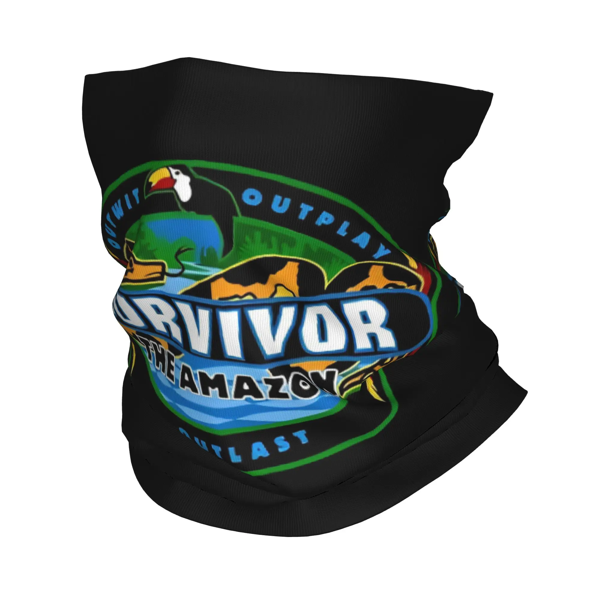 

Adventure Game TV Show S-Survivors Bandana Neck Gaiter Printed The Amazon Magic Scarf Warm Face Mask Outdoor Sports Windproof