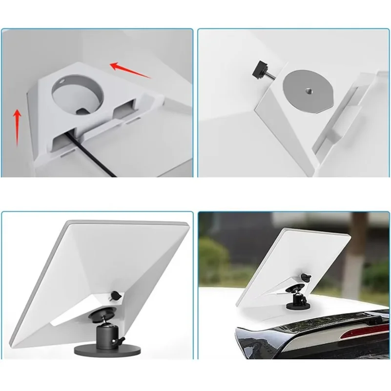 Car Rotatable Mounting Bracket Magnetic Holder For Starlink For Mini Smooth RV Boat Roof Signal Receiving Support Bracket