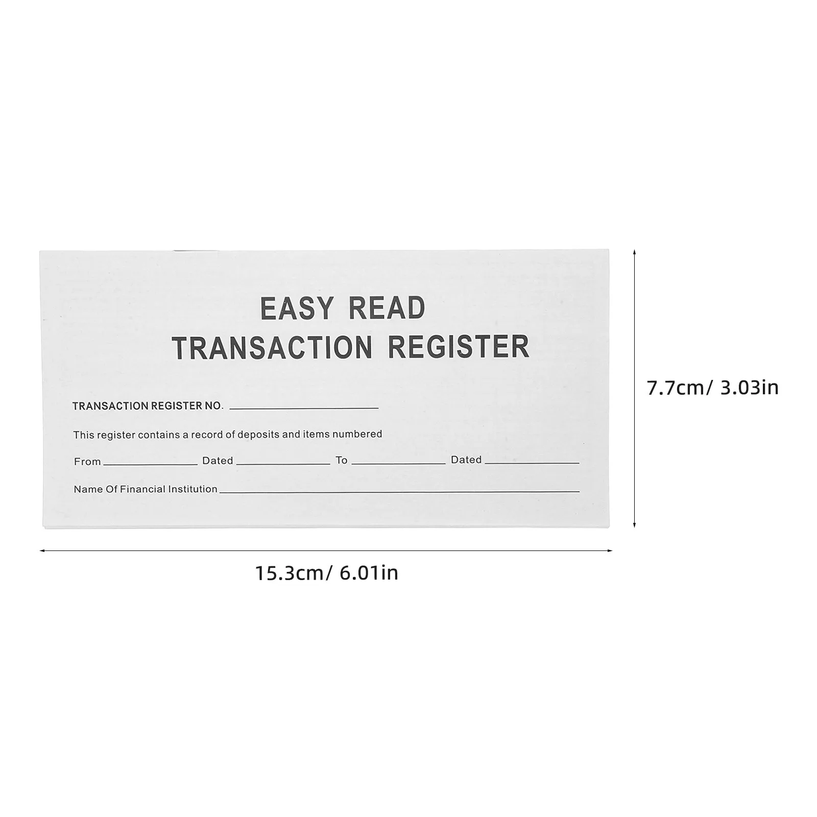 6 Financial Checkbook Register Large Print Portable Check Management Journal Personal Expense Tracker Financial Record Organizer