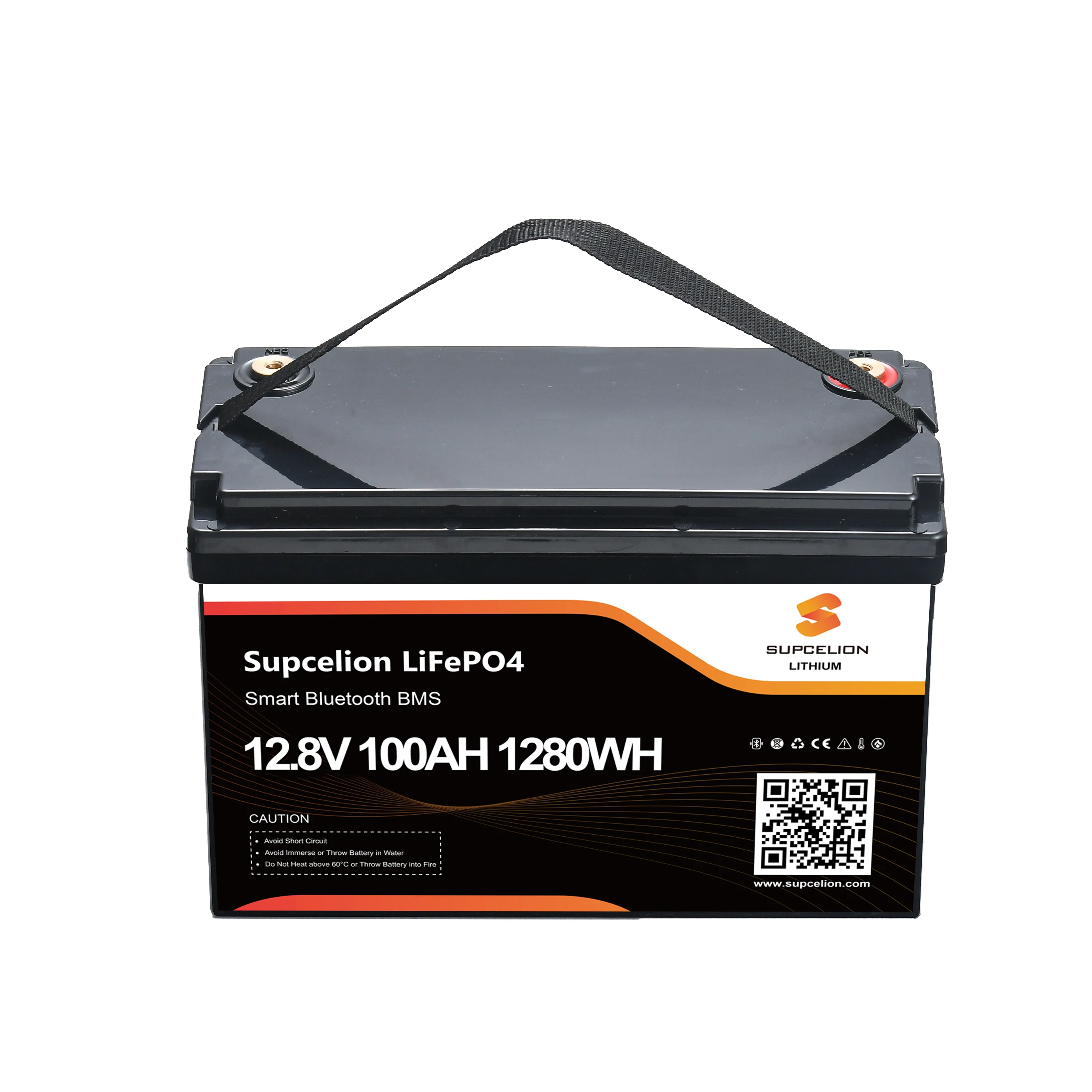 

Smart 12V 100Ah LiFePO4 Battery Pack With Bluetooth Monitoring BMS For RV Off-Grid And Solar Storage