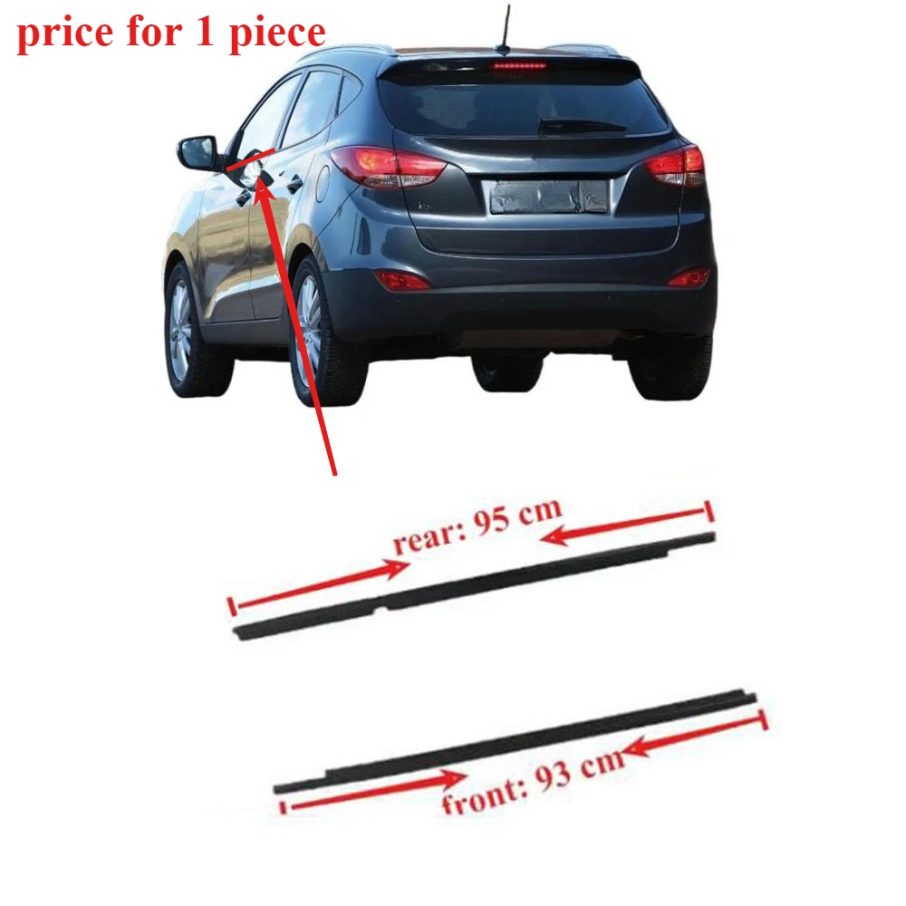 

1 Piece 2010-2015 Outside Weatherstrip Rubber for Hyundai IX35 82210-2S000 Windows Glass rubber for Tucson LM 2nd Black